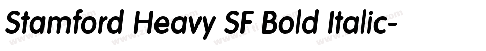 Stamford Heavy SF Bold Italic字体转换
